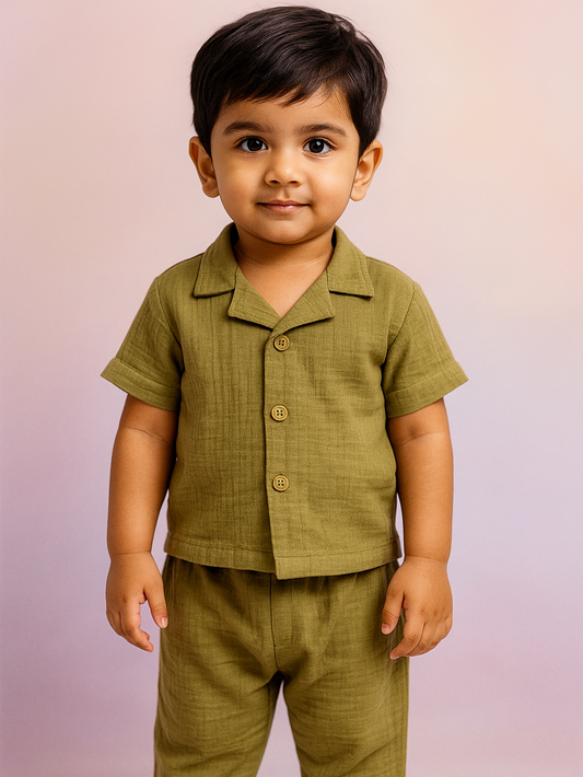 Organic Linen Kid Co-Ord Set