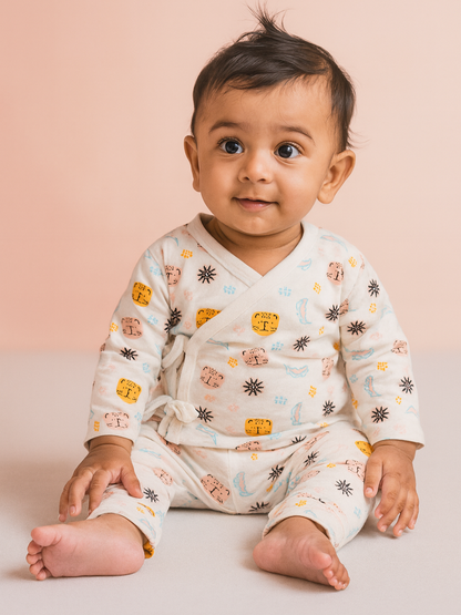 Organic cotton kimono outfit