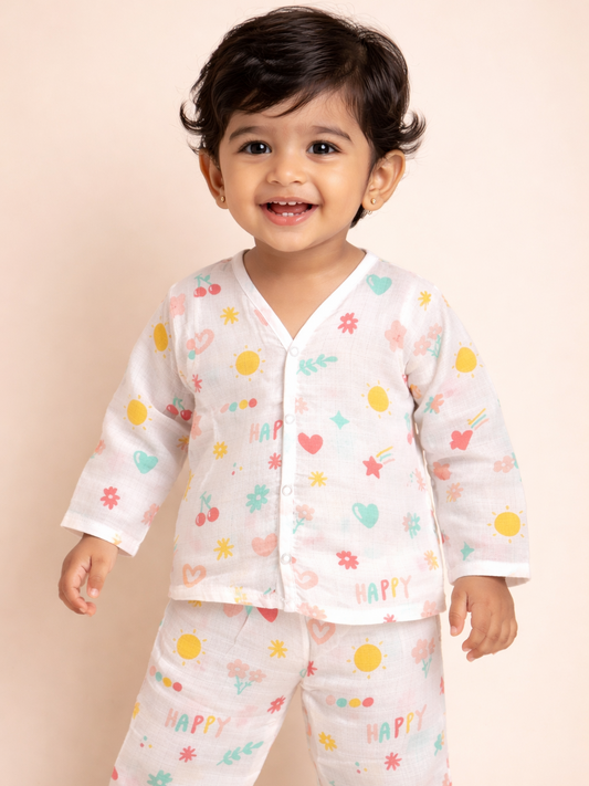 organic muslin children pajama set