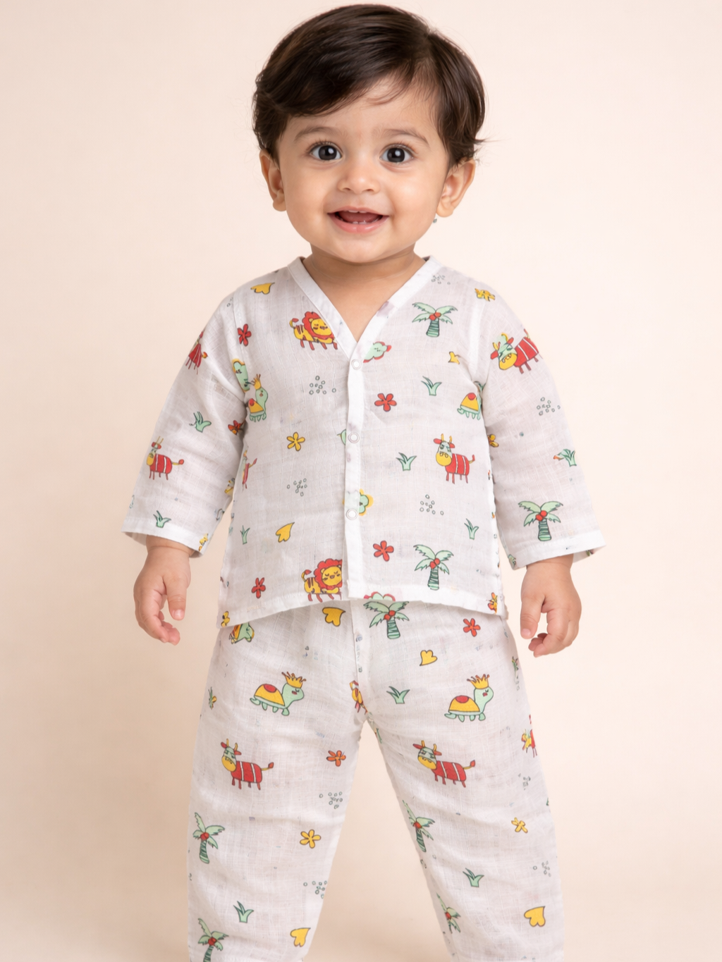 organic muslin kid pajama set