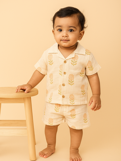Boy short sleeve Organic cotton Co-Ord set