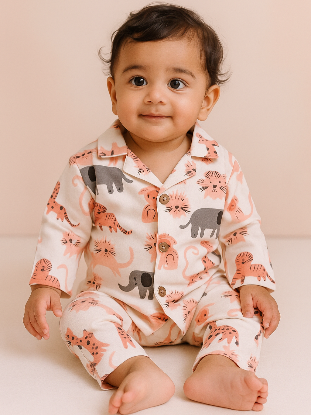 premium baby Animal Print Pajama Set