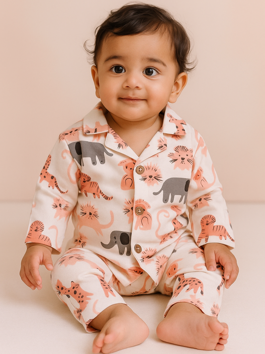premium baby Animal Print Pajama Set