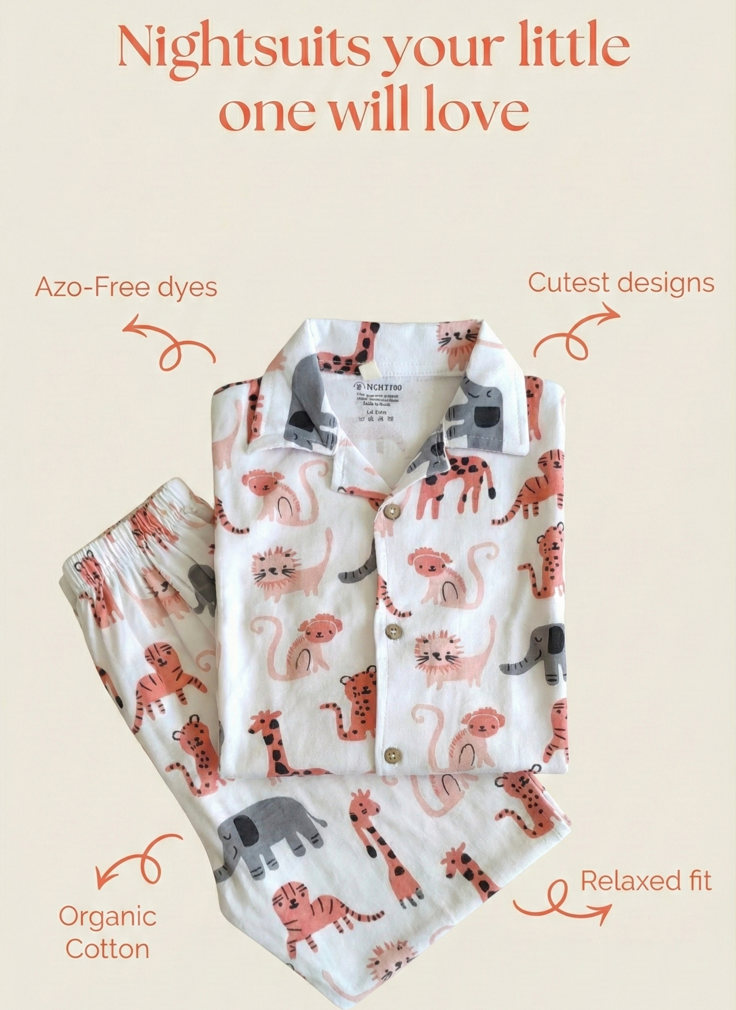 Velvetyko Safari Dreams Nightwear Set