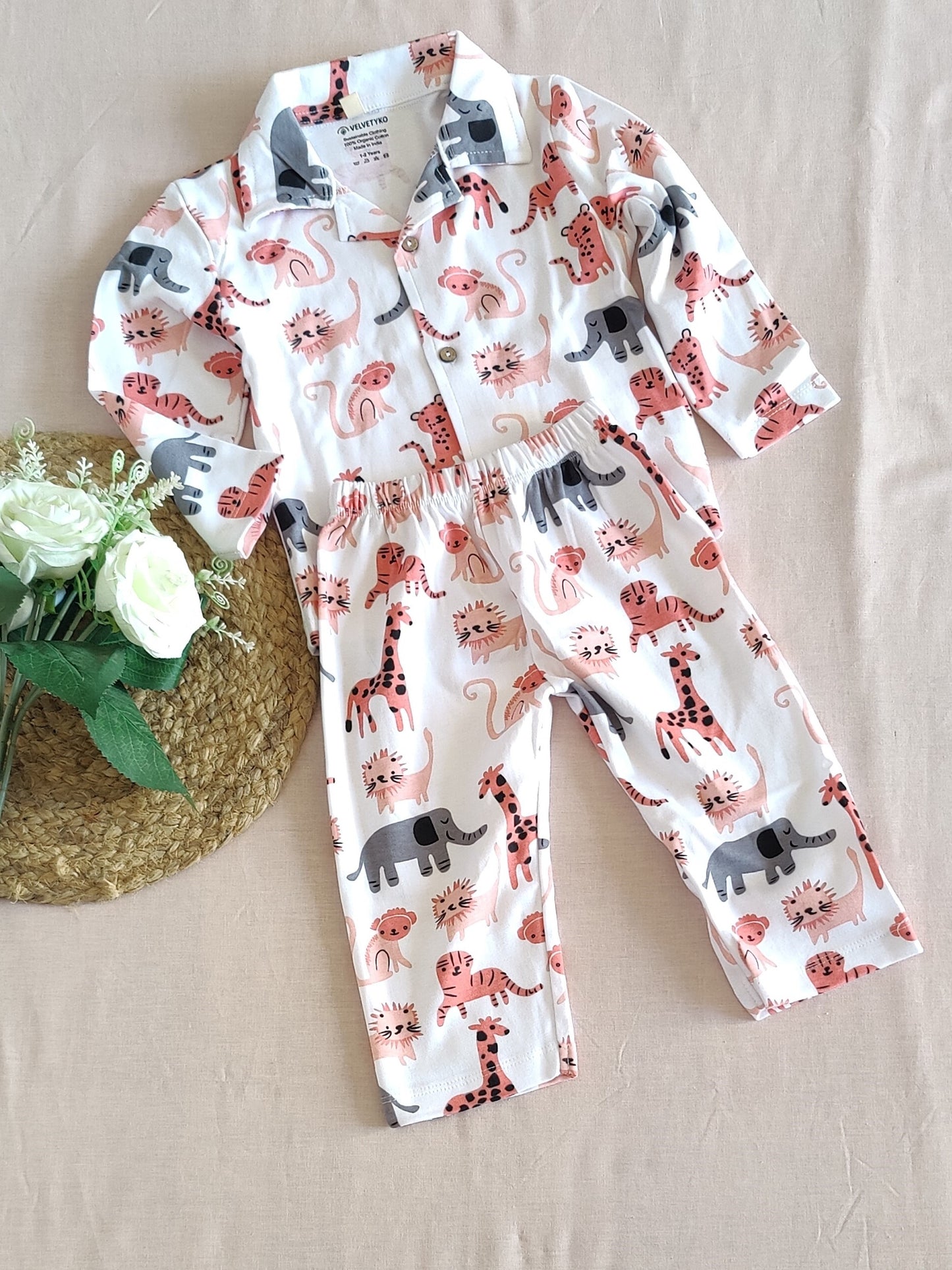 Velvetyko Safari Dreams Nightwear Set