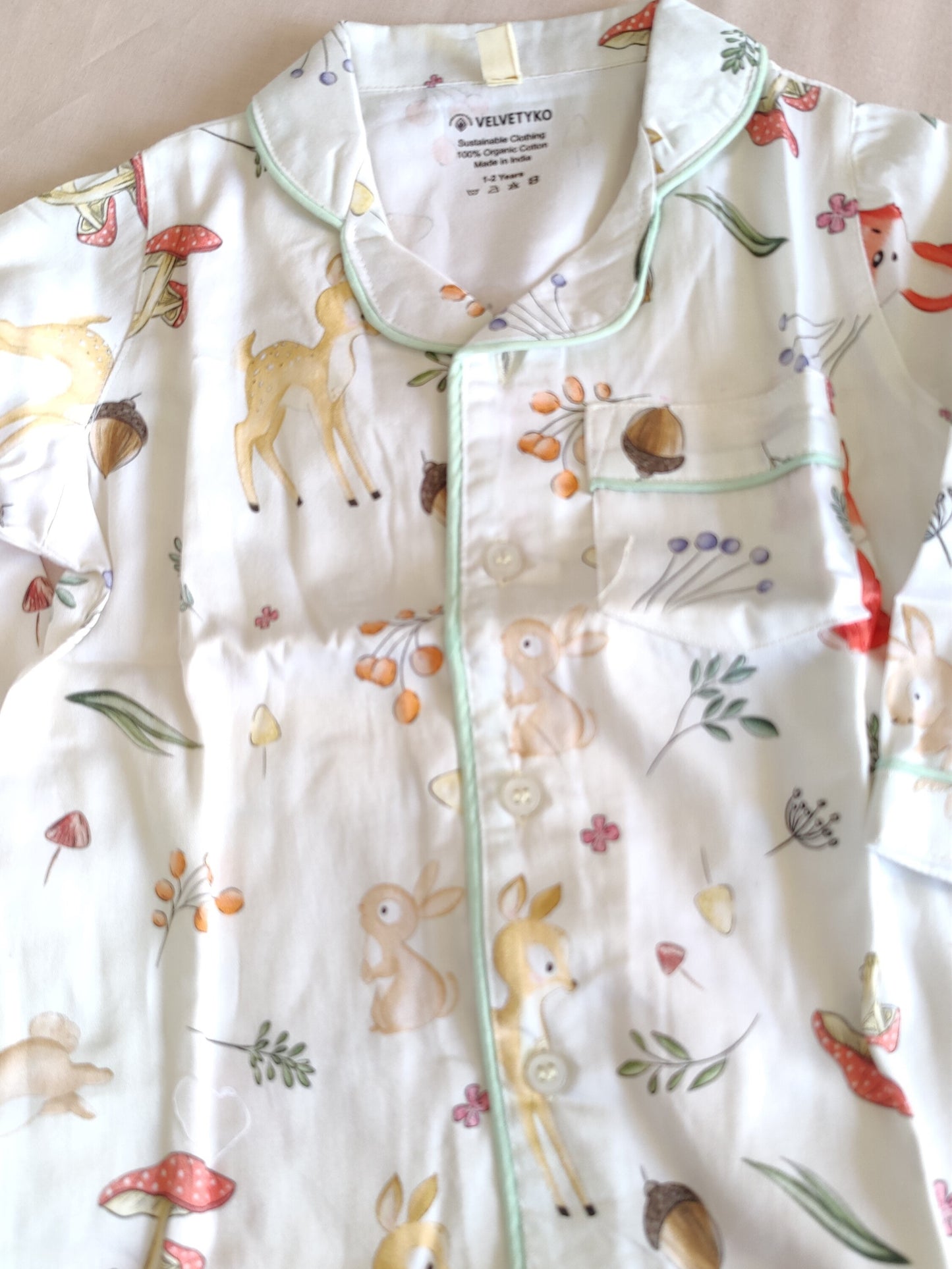 Organic Serengeti Pajama Set For Kids