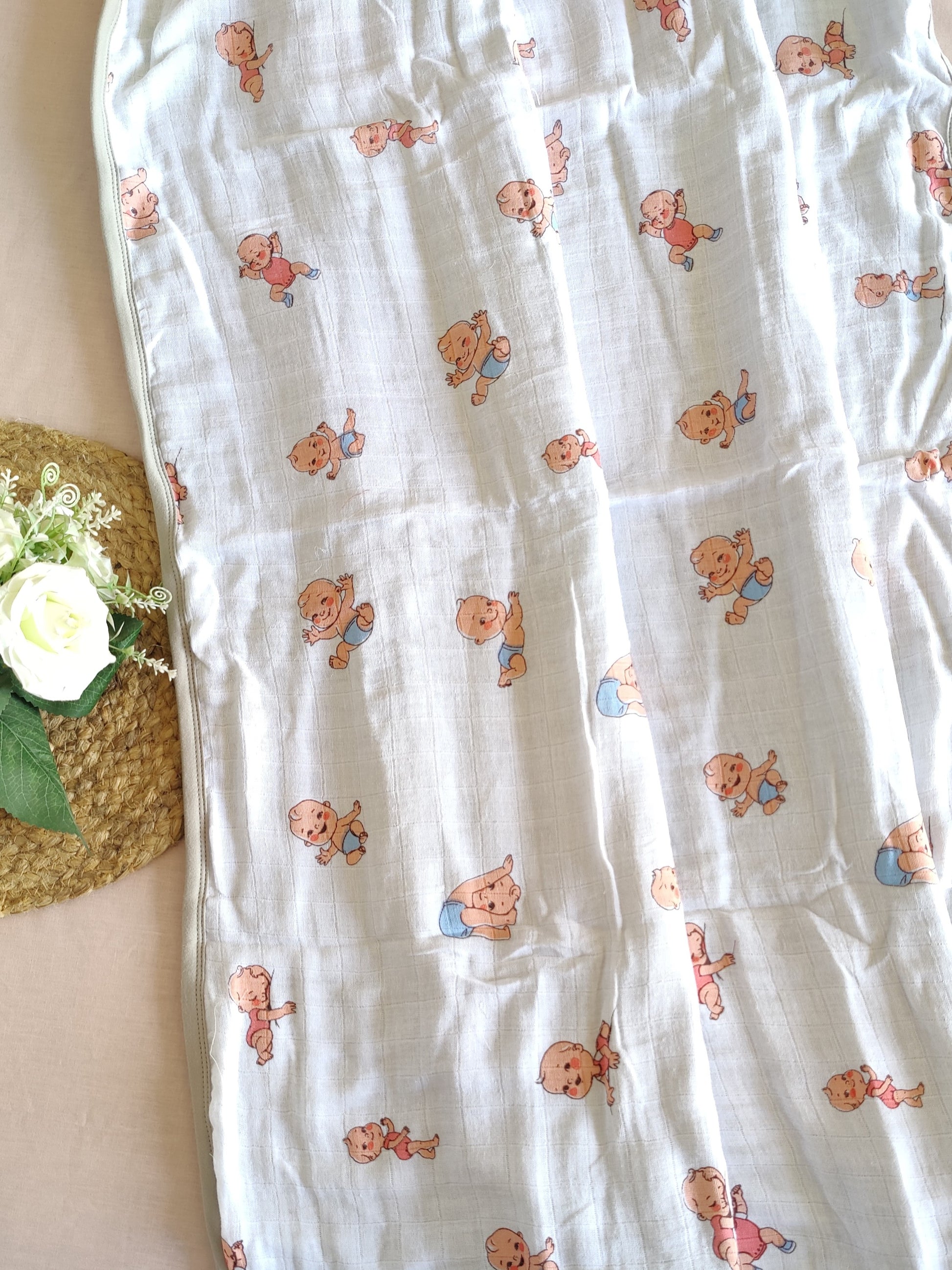 organic muslin baby blanket