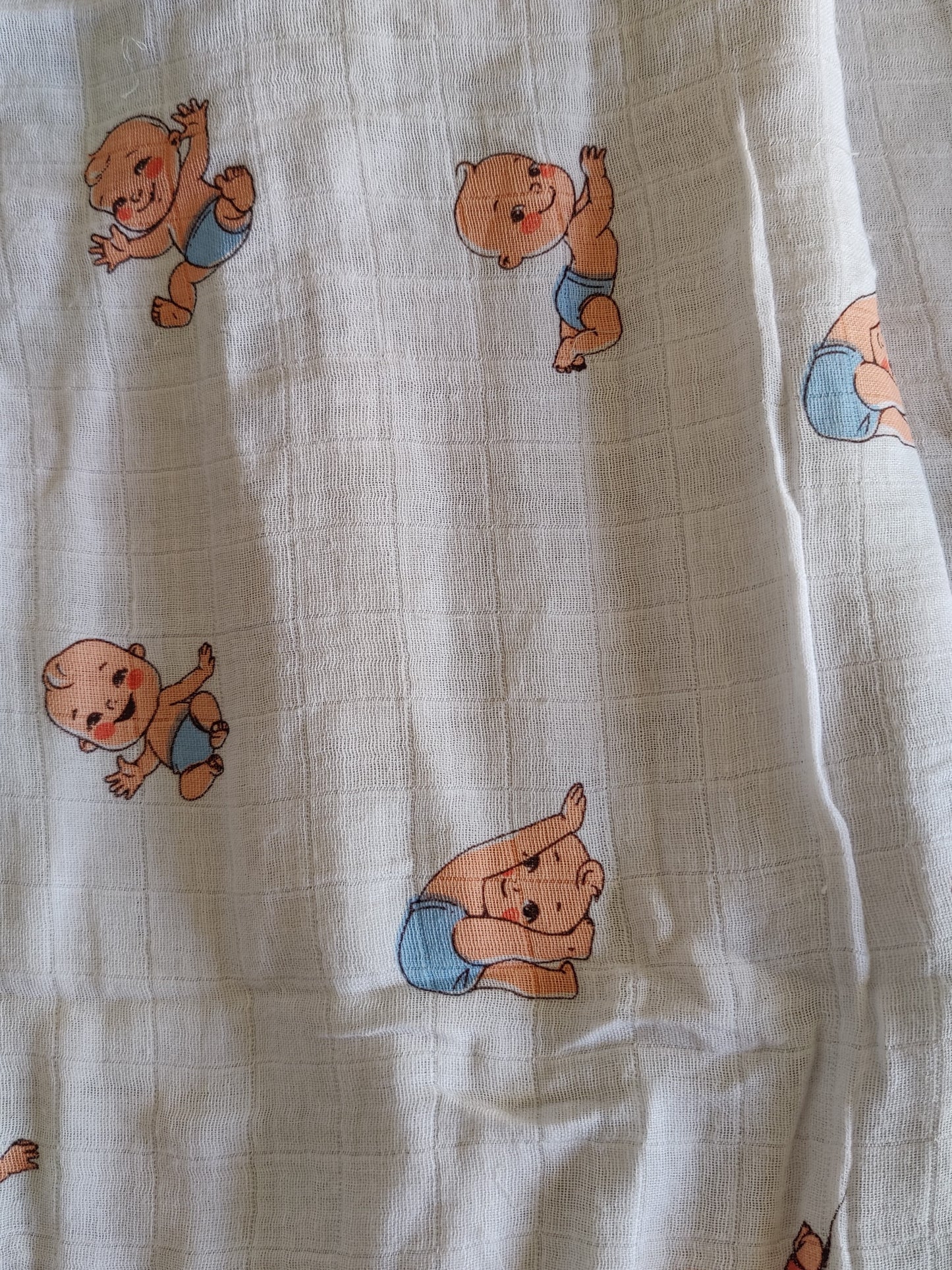 organic muslin baby motifs quilt