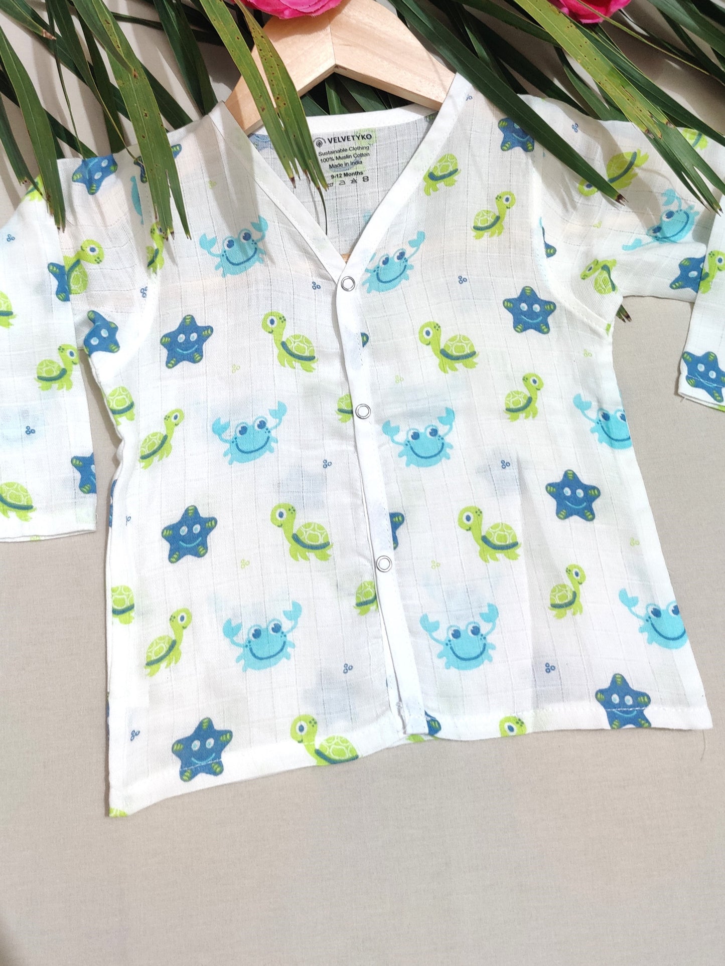 organic muslin baby jhabla