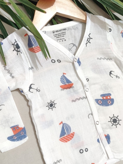 organic muslin baby jhabla