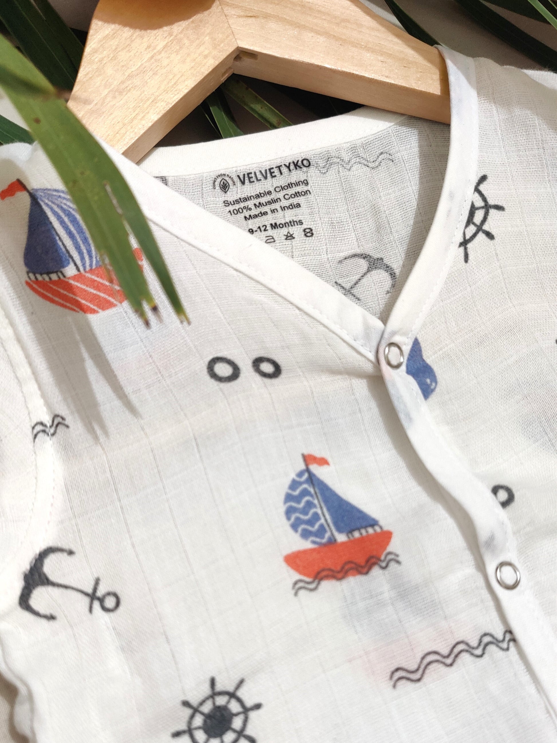 organic muslin kid's shirt
