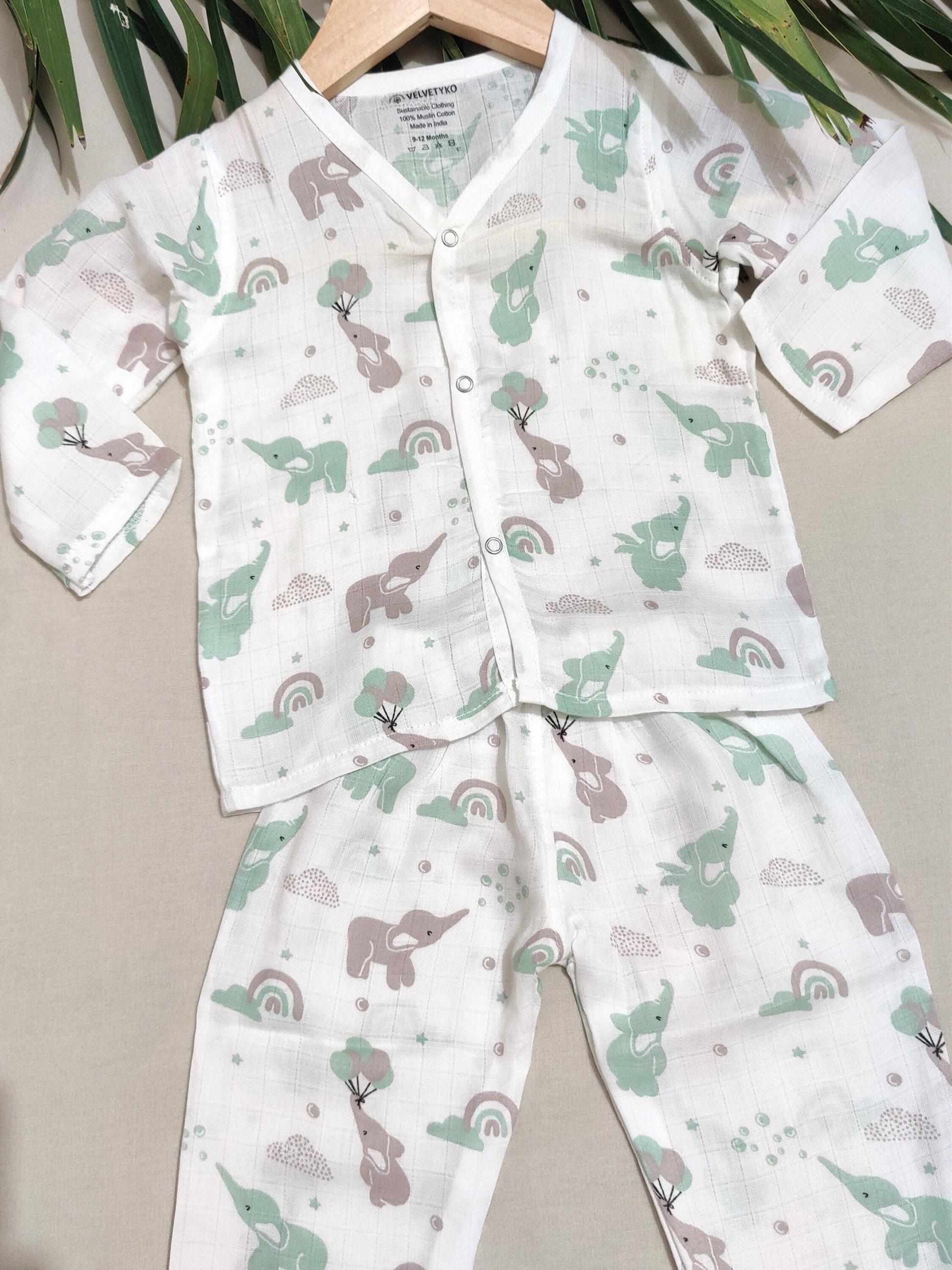 organic muslin cotton baby nightwear
