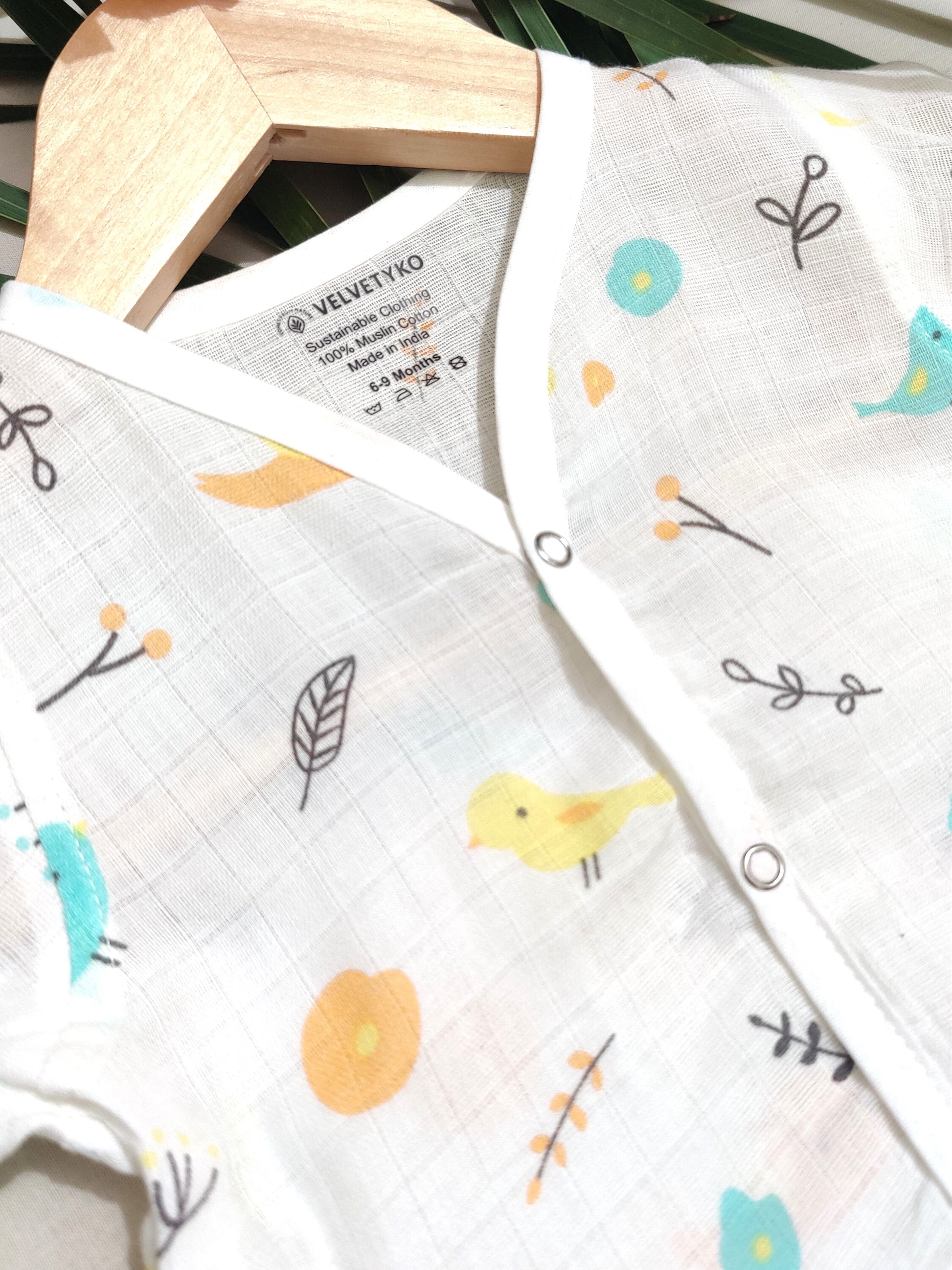 organic muslin cotton baby shirt