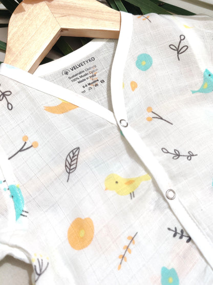 organic muslin cotton baby shirt