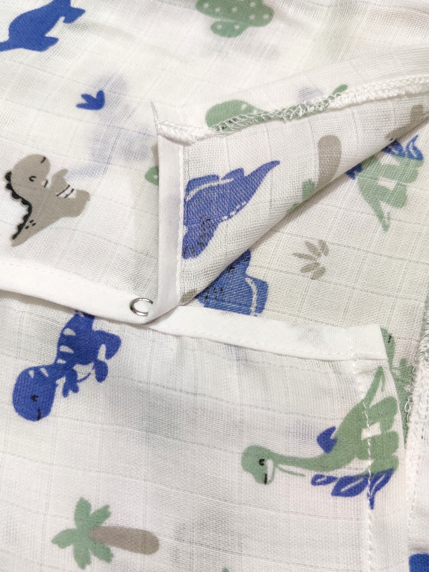 organic muslin dinosaur baby jhabla