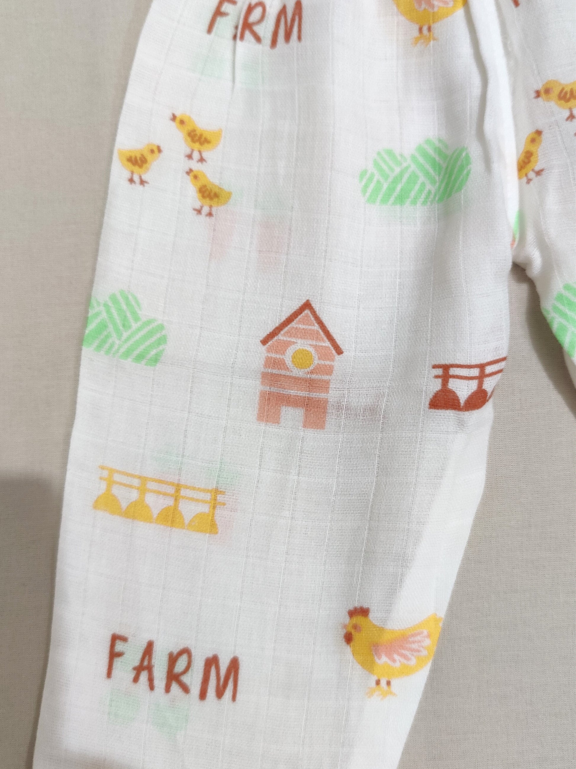 organic muslin baby pajama