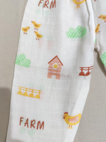 organic muslin baby pajama