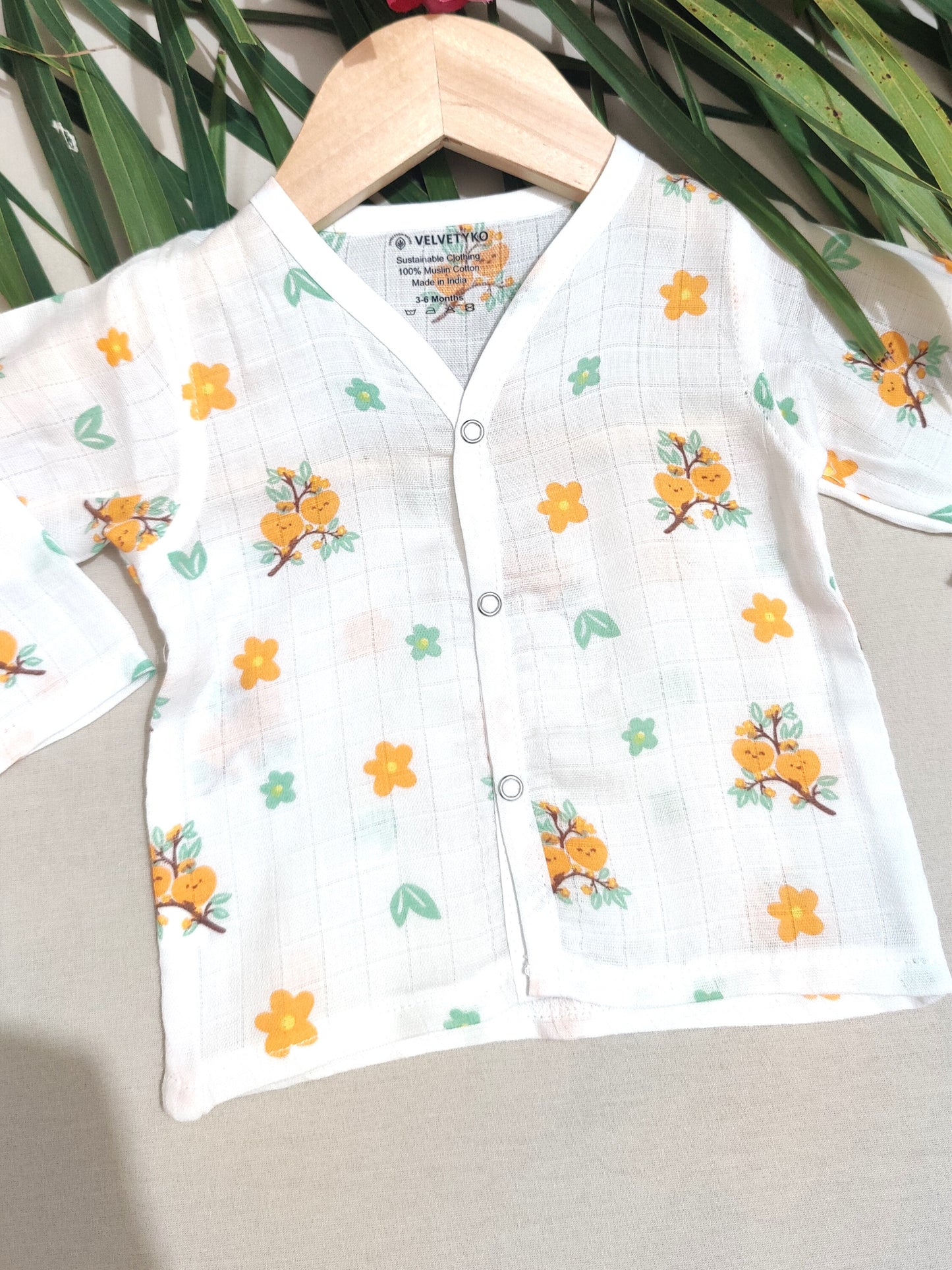 organic muslin baby jhabla