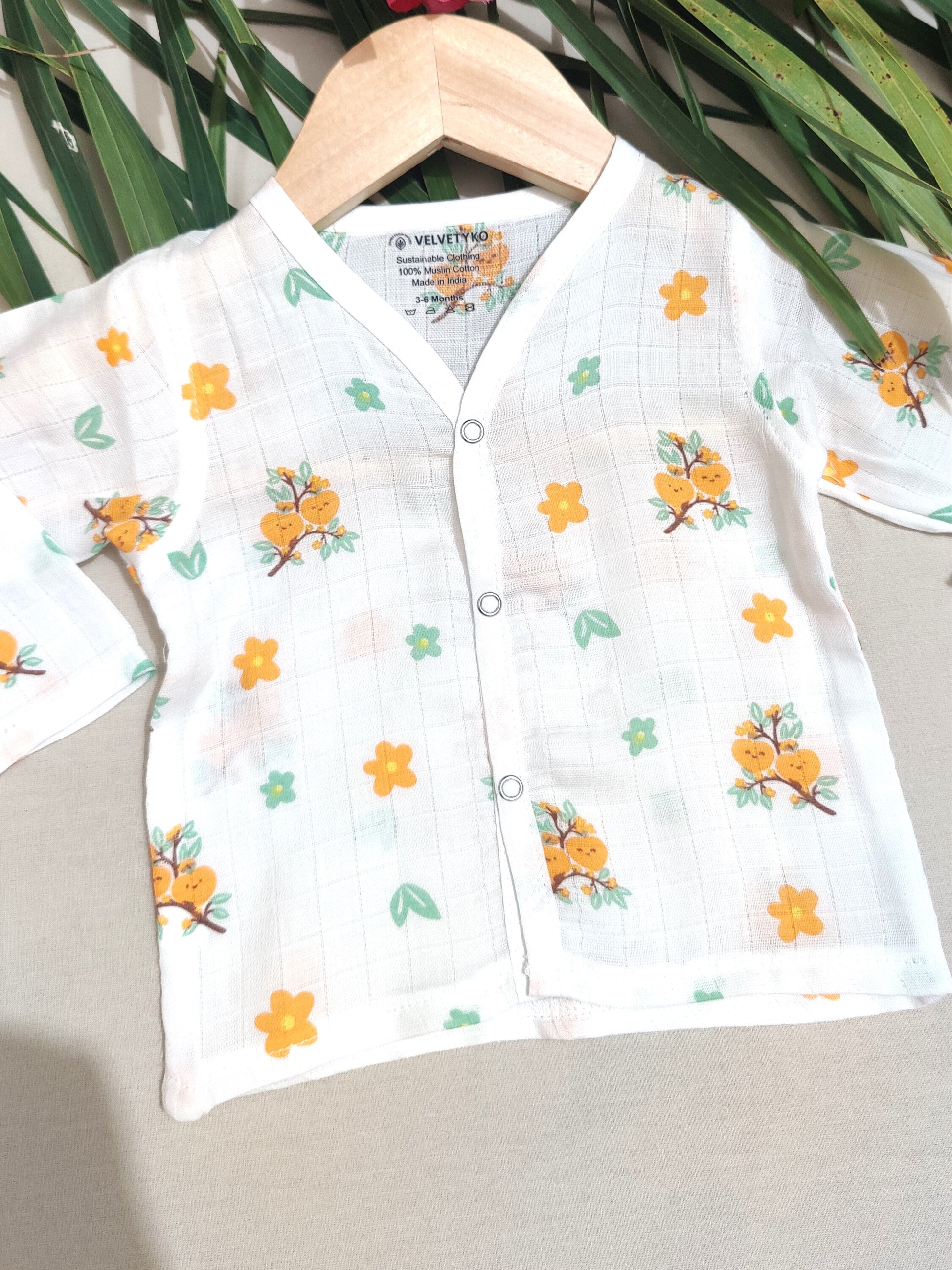 organic muslin baby jhabla