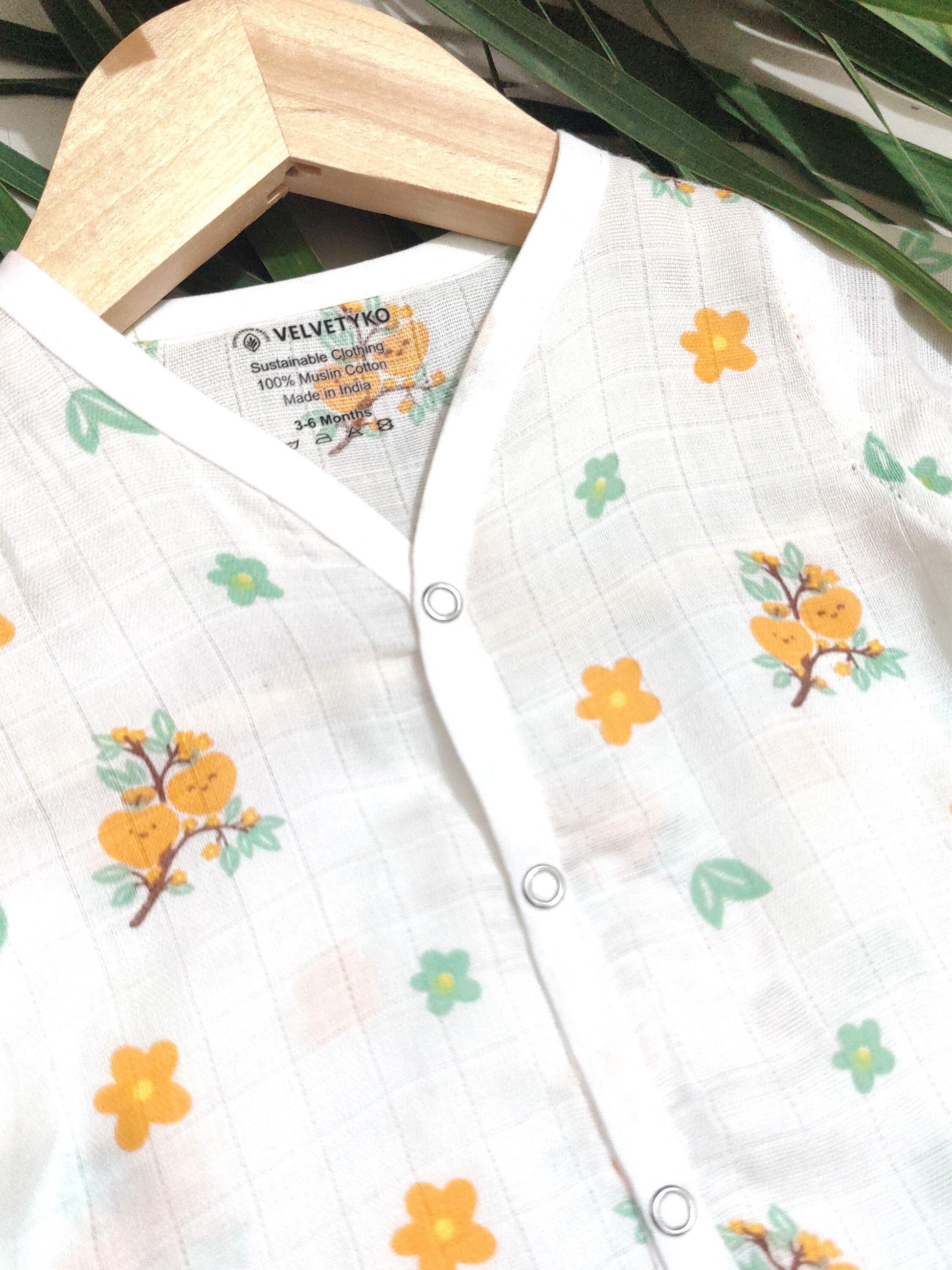 organic muslin cotton baby jhabla 