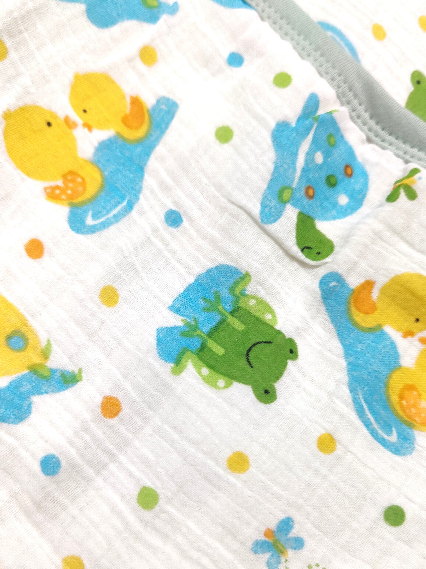 organic muslin baby hooded towel 