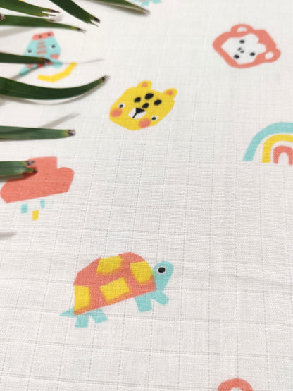 Jungle Parade organic muslin swaddle