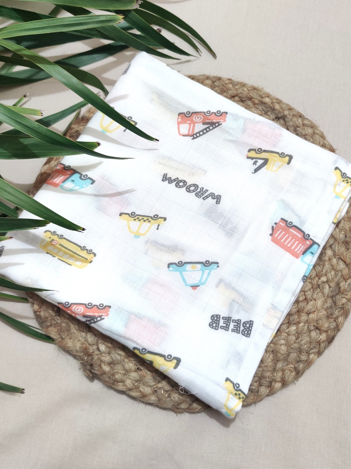traffic jam organic muslin swaddle