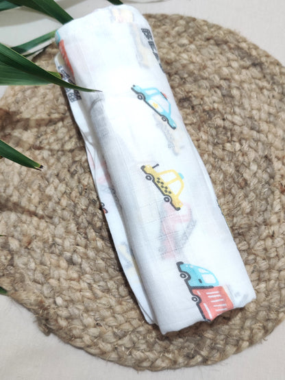 adorable organic muslin swaddle