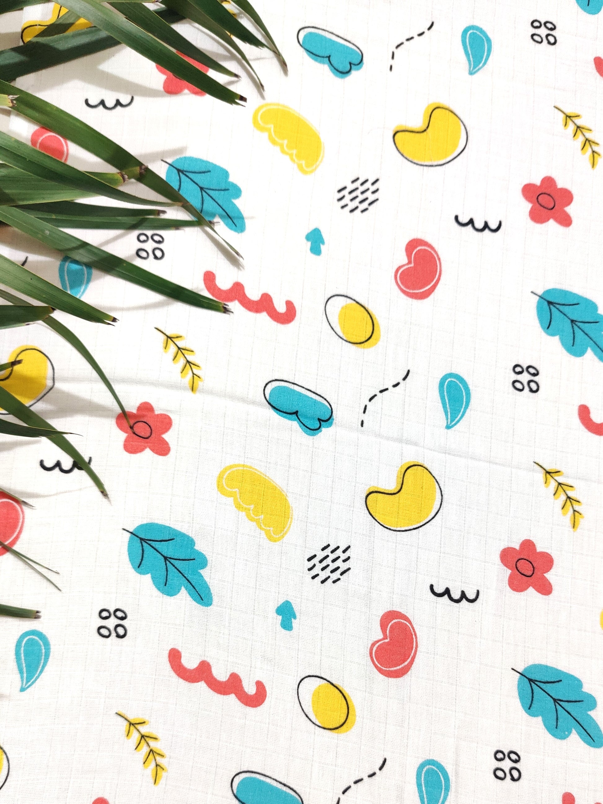 Colorful abstract patterns swaddle